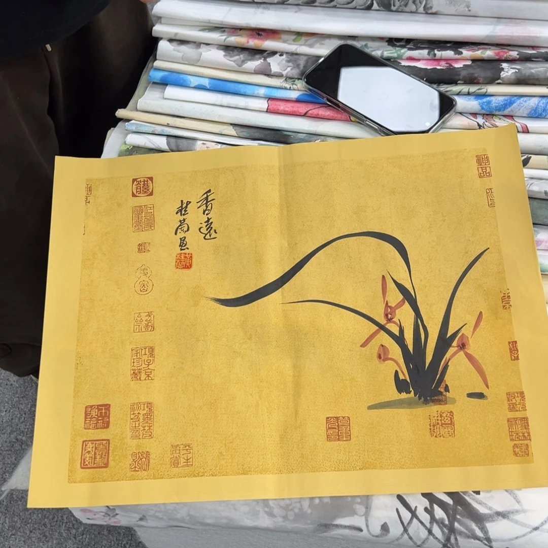 国画纯手绘字画宣纸