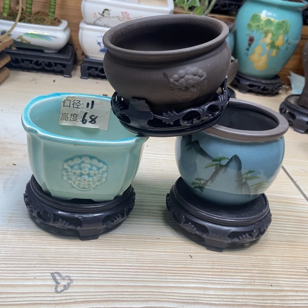 瓷片陶瓷花盆陶瓷艺术