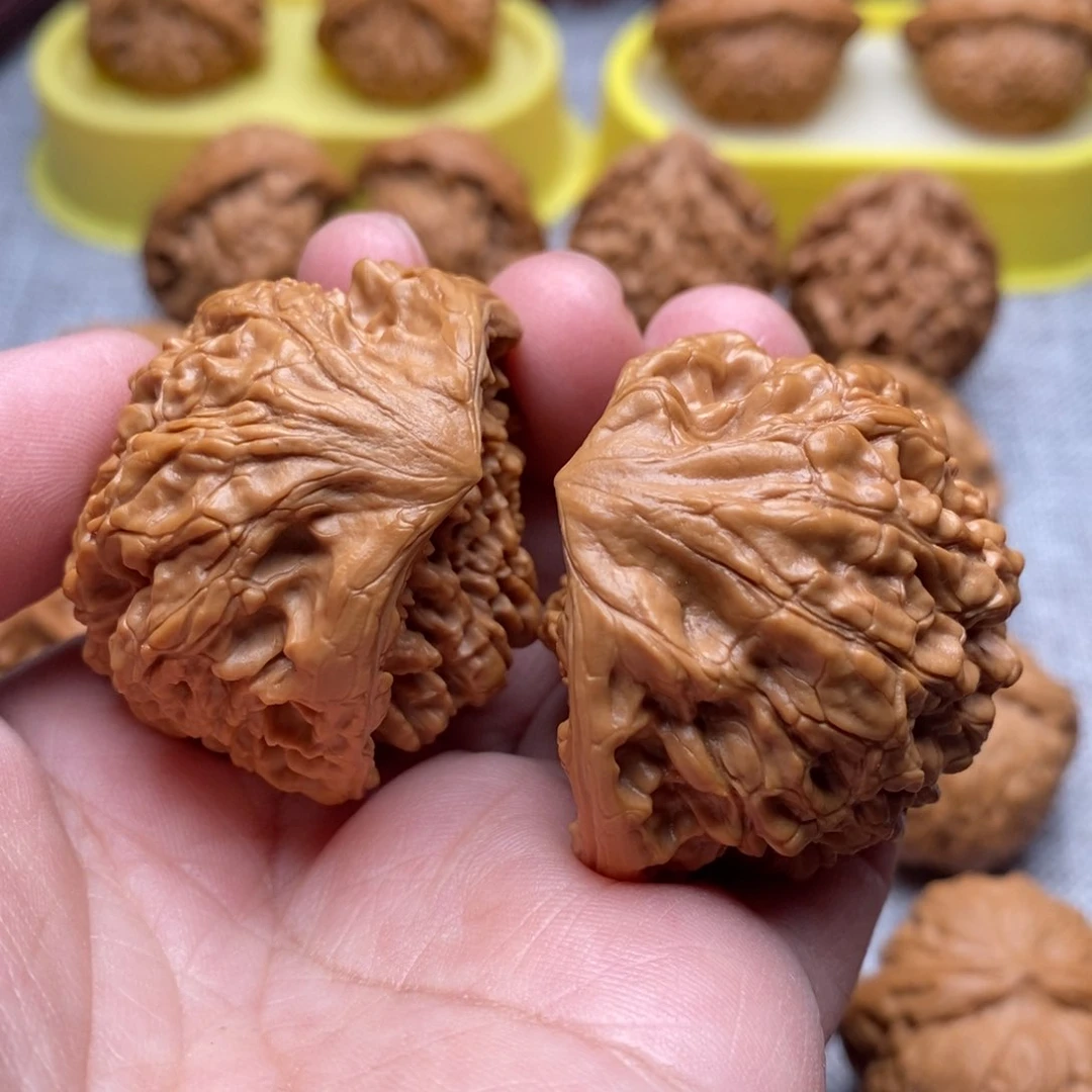 文玩核桃把件41精品聚宝盆蛇头