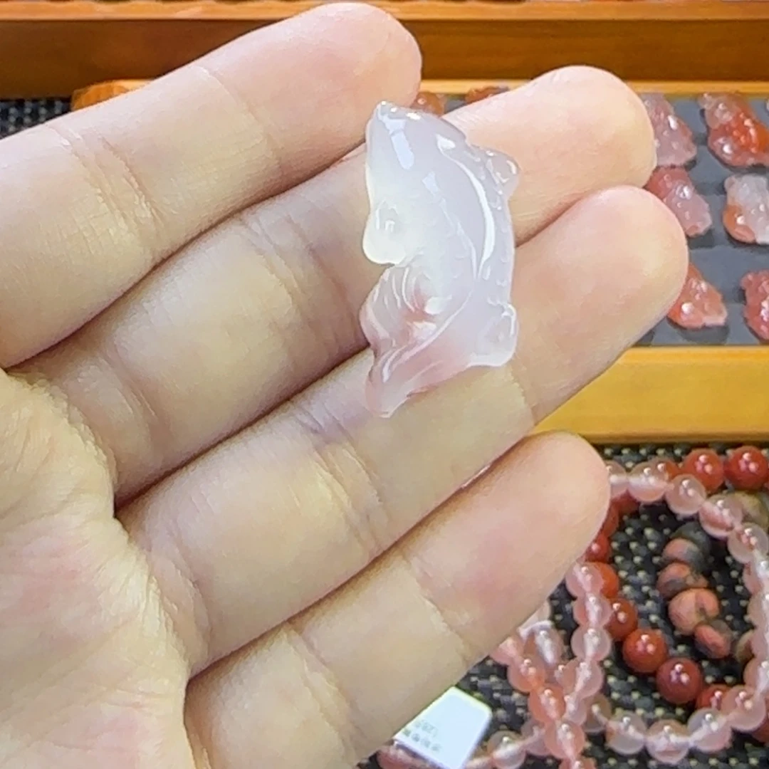 未镶嵌南红玛瑙珠宝半成品锦鲤2