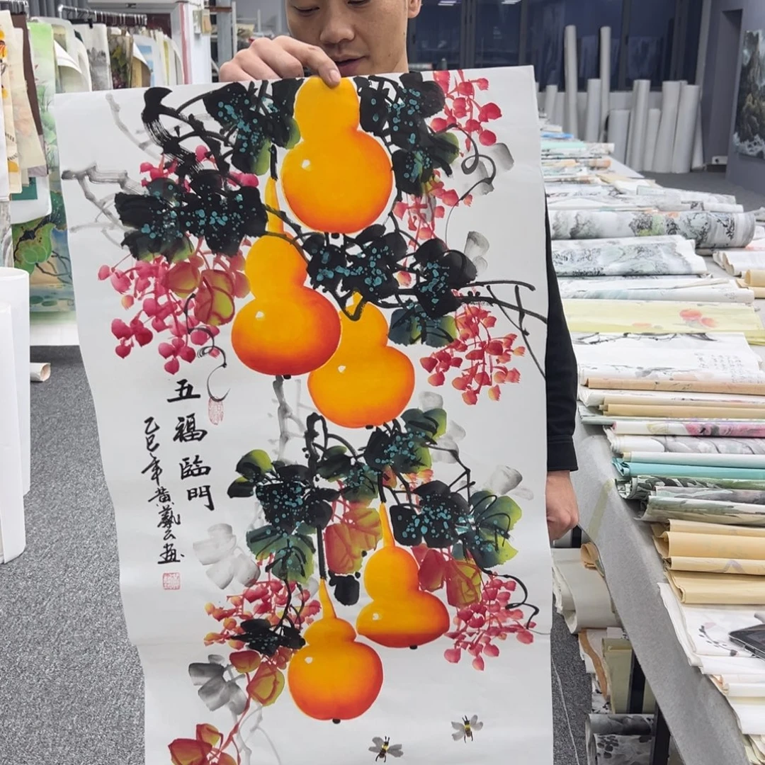 国画纯手绘字画宣纸