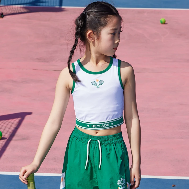 男生女生女大童简约亲肤透气背心/马甲NJTBJ24533*