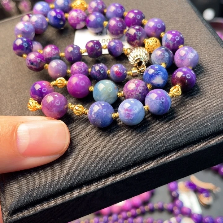 苏纪石（舒俱来）项链18K金镶嵌