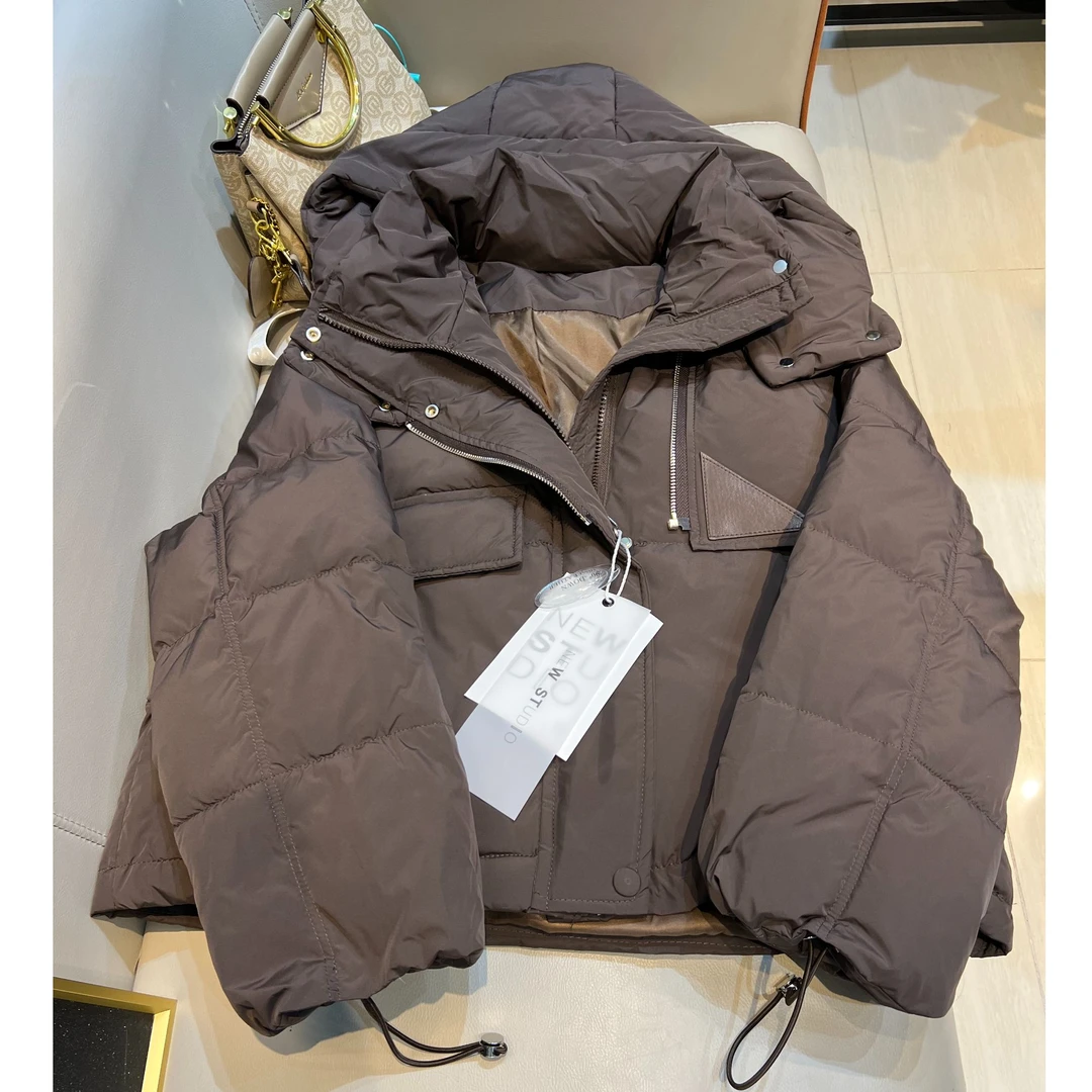 冬季宽松百搭加绒加厚外套Y910