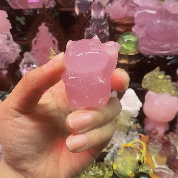 颈饰未镶嵌水晶招财猫