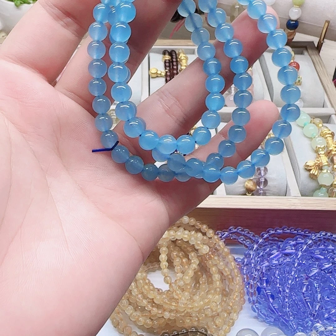 天***姥水晶手链未镶嵌水晶