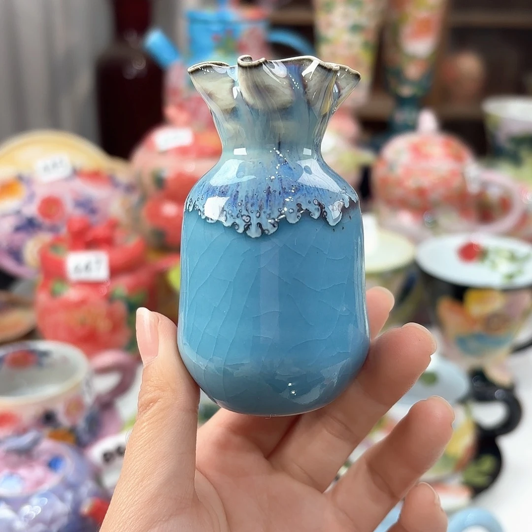 景德镇手绘高温釉下彩陶瓷茶具