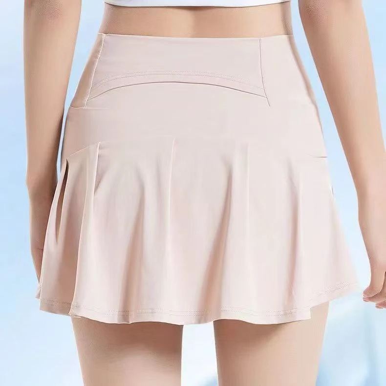 健身防走光瑜伽短裤裙高腰显瘦网球裙裤夏季跑步运动健身短裤女