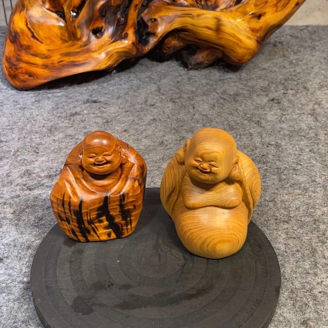 【闪购商品】柏木（崖柏）拍****哥根雕木雕工艺品摆件家居厂家