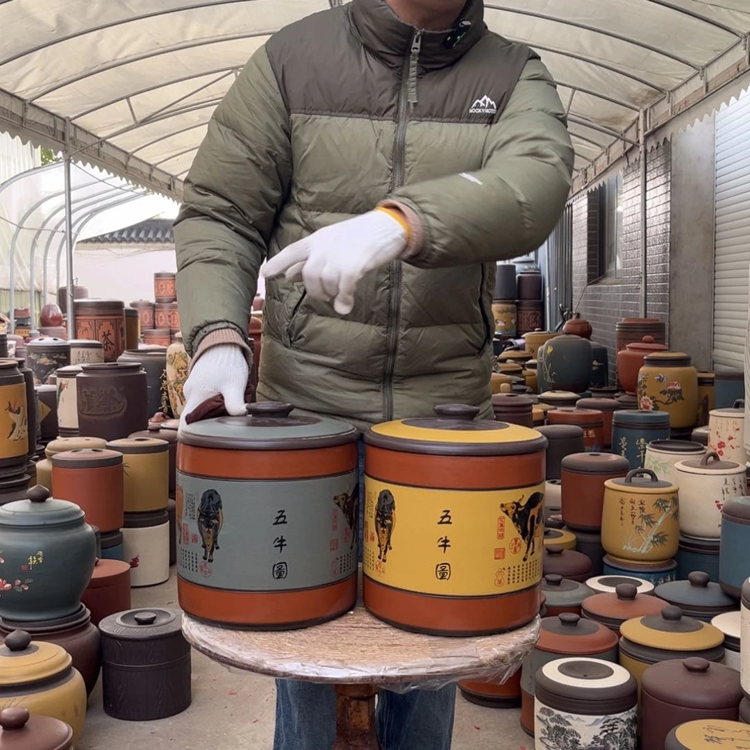 紫砂茶叶罐9 饼茶叶罐