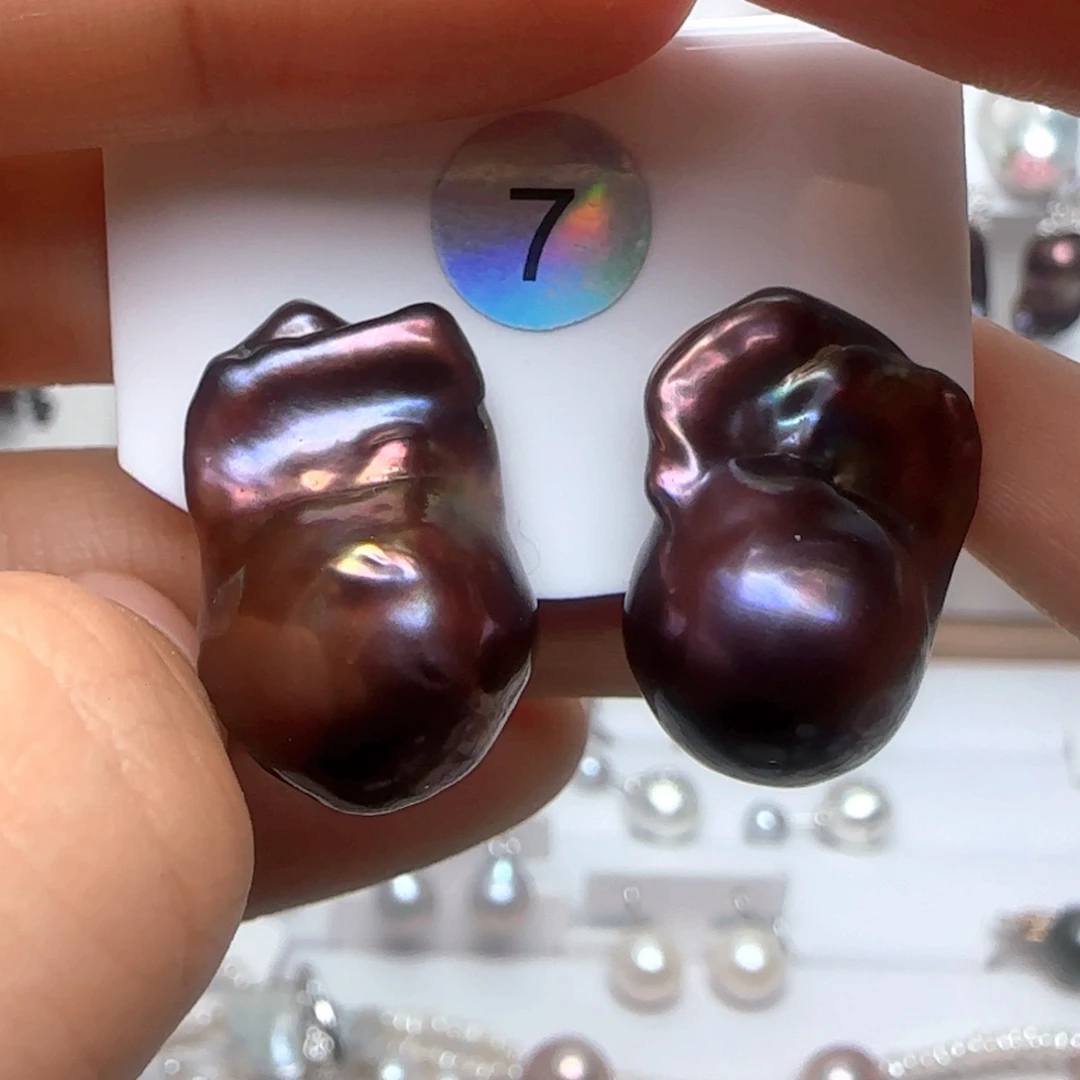 淡水珍珠耳饰未镶嵌