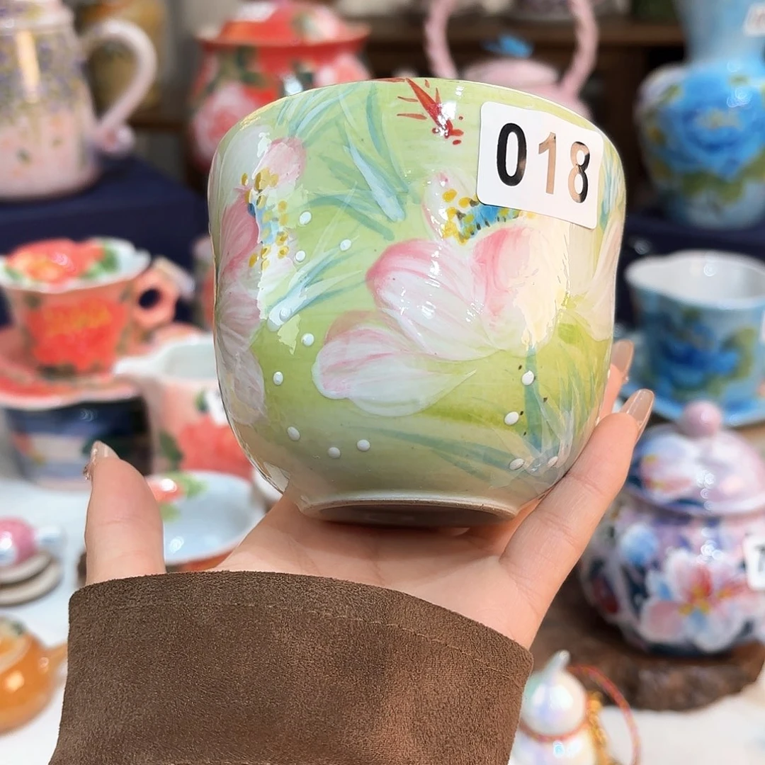 景德镇手绘高温釉下彩陶瓷茶具