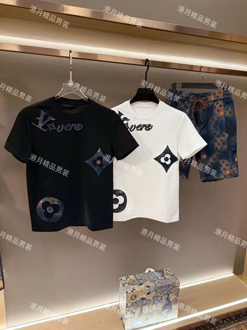 男士春夏新款潮流百搭修身时尚套装K196