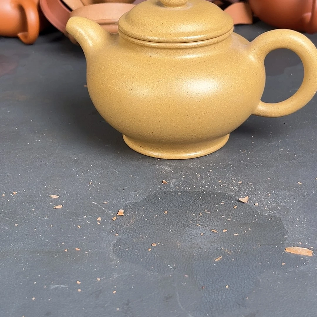 茶壶紫砂刘子新黄金段小掇只240