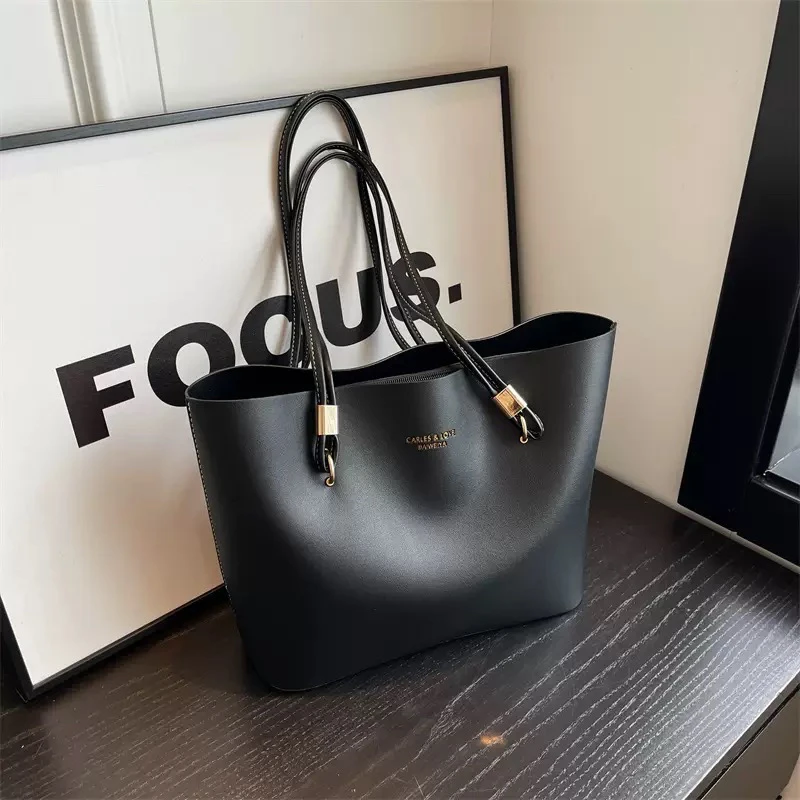 托特大容量包包，简约时尚百搭大气大包包女士红色小众通勤实用