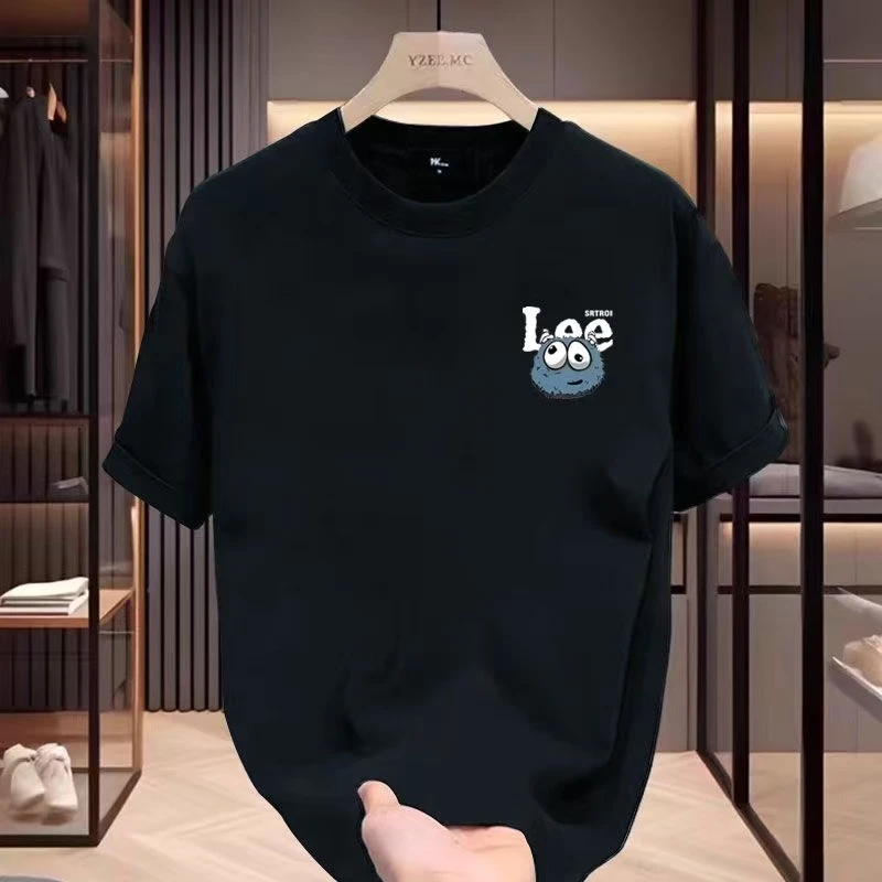 【一折粉丝福利】潮牌男女情侣纯棉圆领百搭T恤夏季休闲