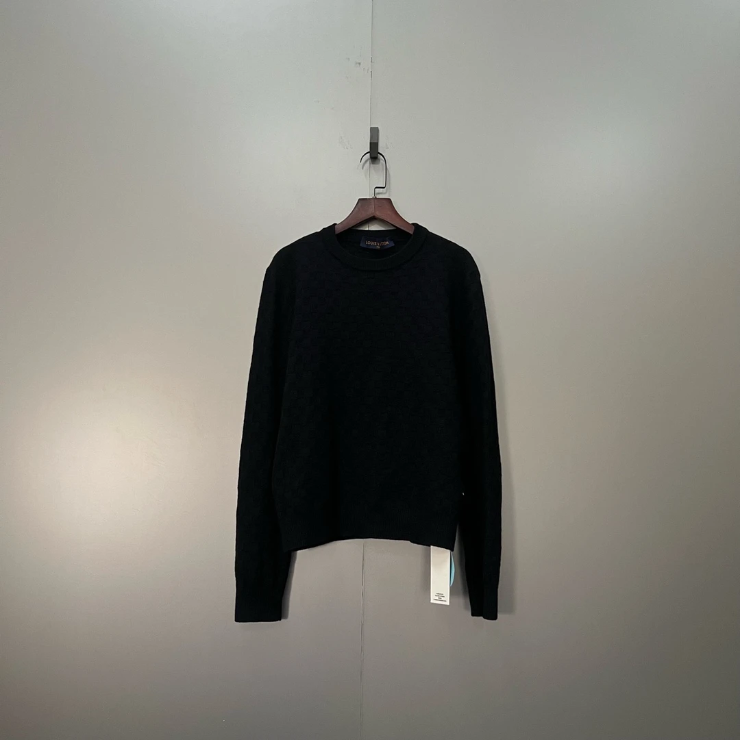 95新 LouisVuitton/路易威登 (ll) 棋盘格针织毛衣 M码/202592