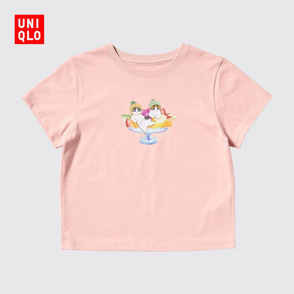 优衣库女装亲子UT mofusand印花T恤短袖可爱猫咪476464