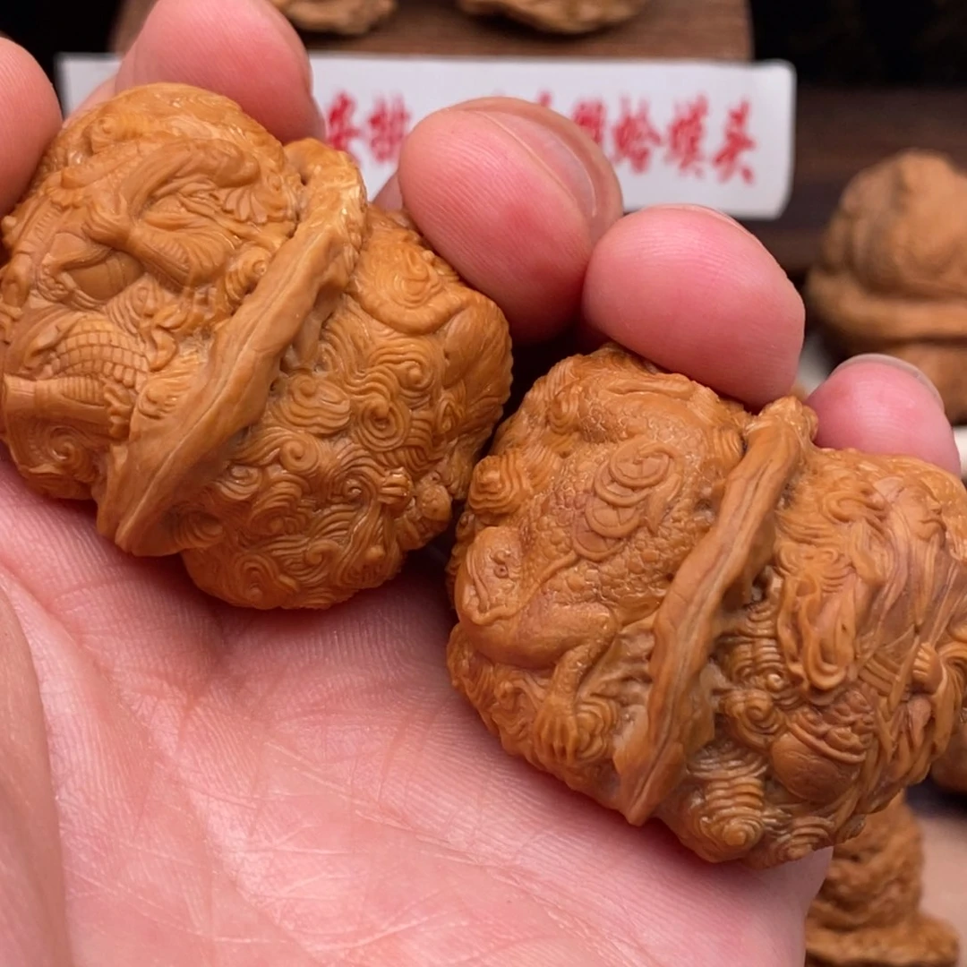 D***陳核桃把件四大财神
