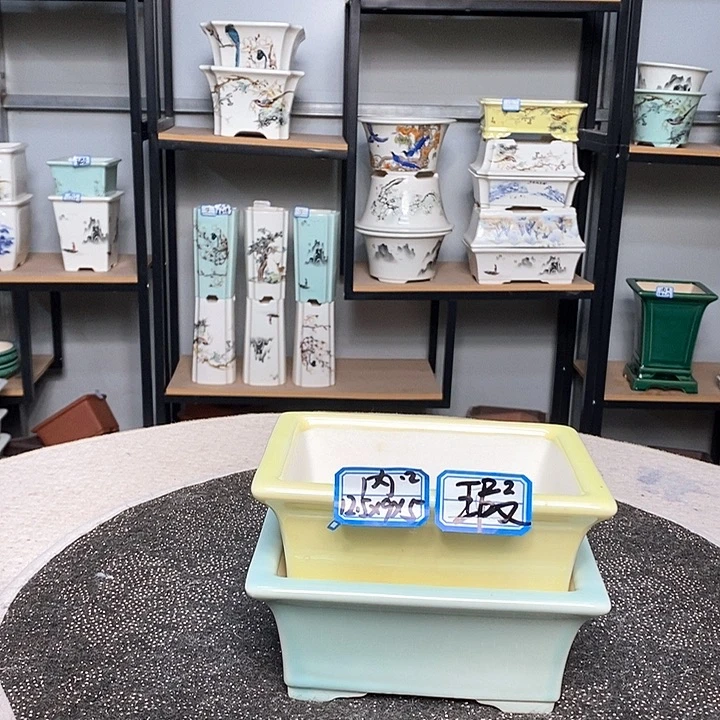 紫砂的花盆很漂亮