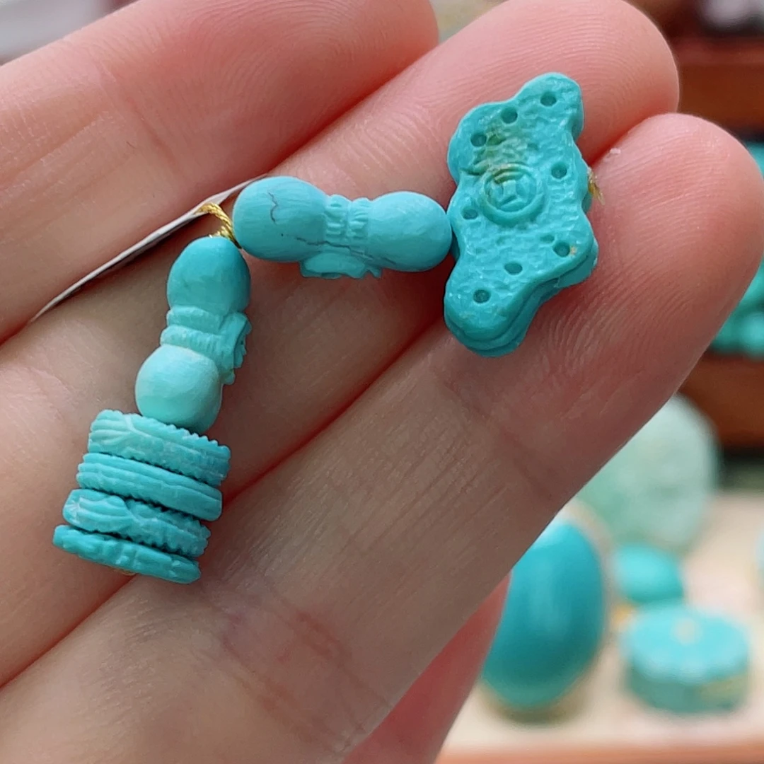 绿松石未镶嵌珠宝半成品