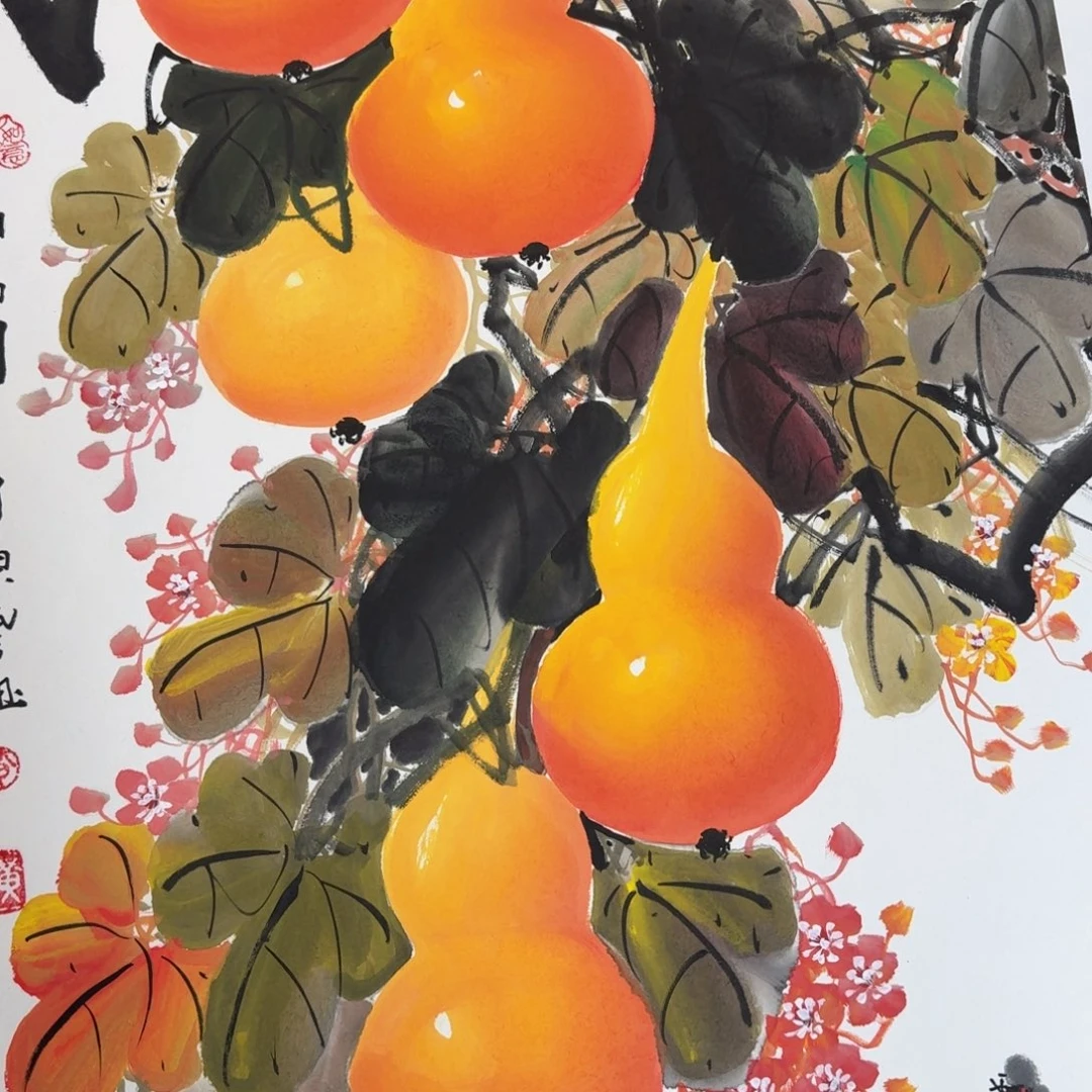 国画国画作品山水花鸟纯手绘