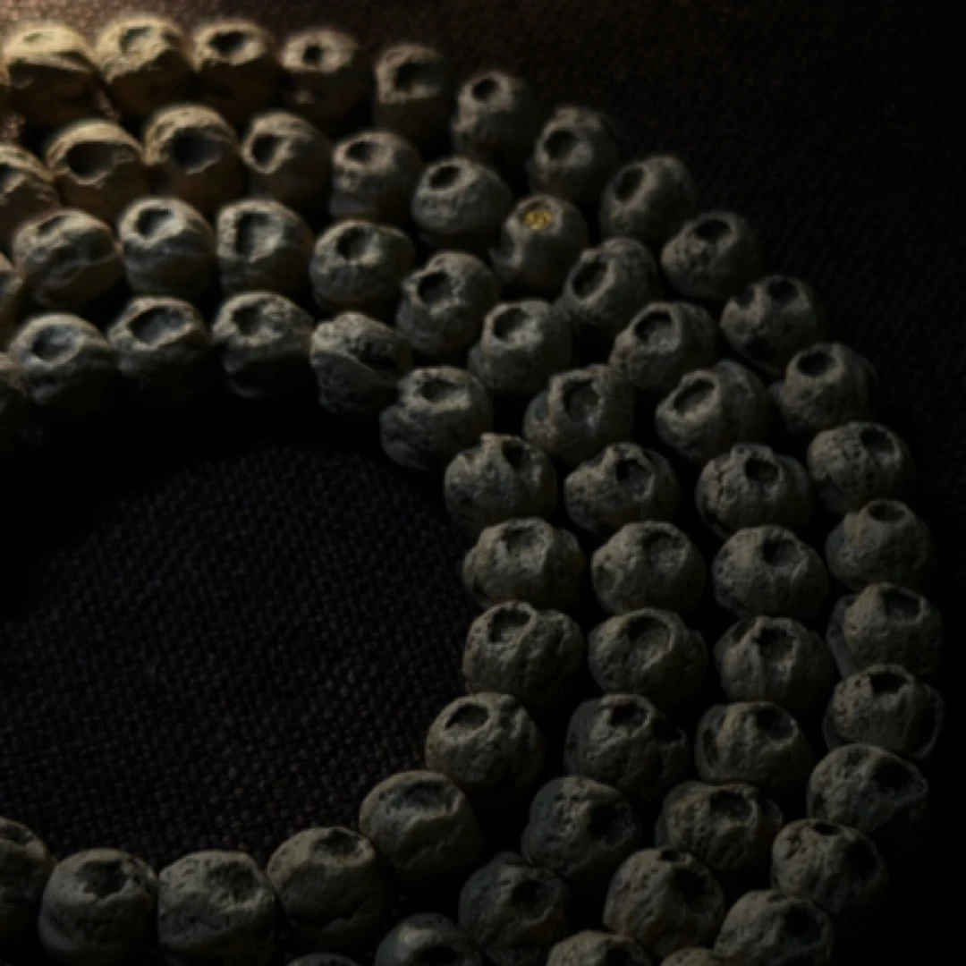 热振柏香籽【银海双面坑】微切颗颗正反单坑独眼狂野脏鬼热振柏香