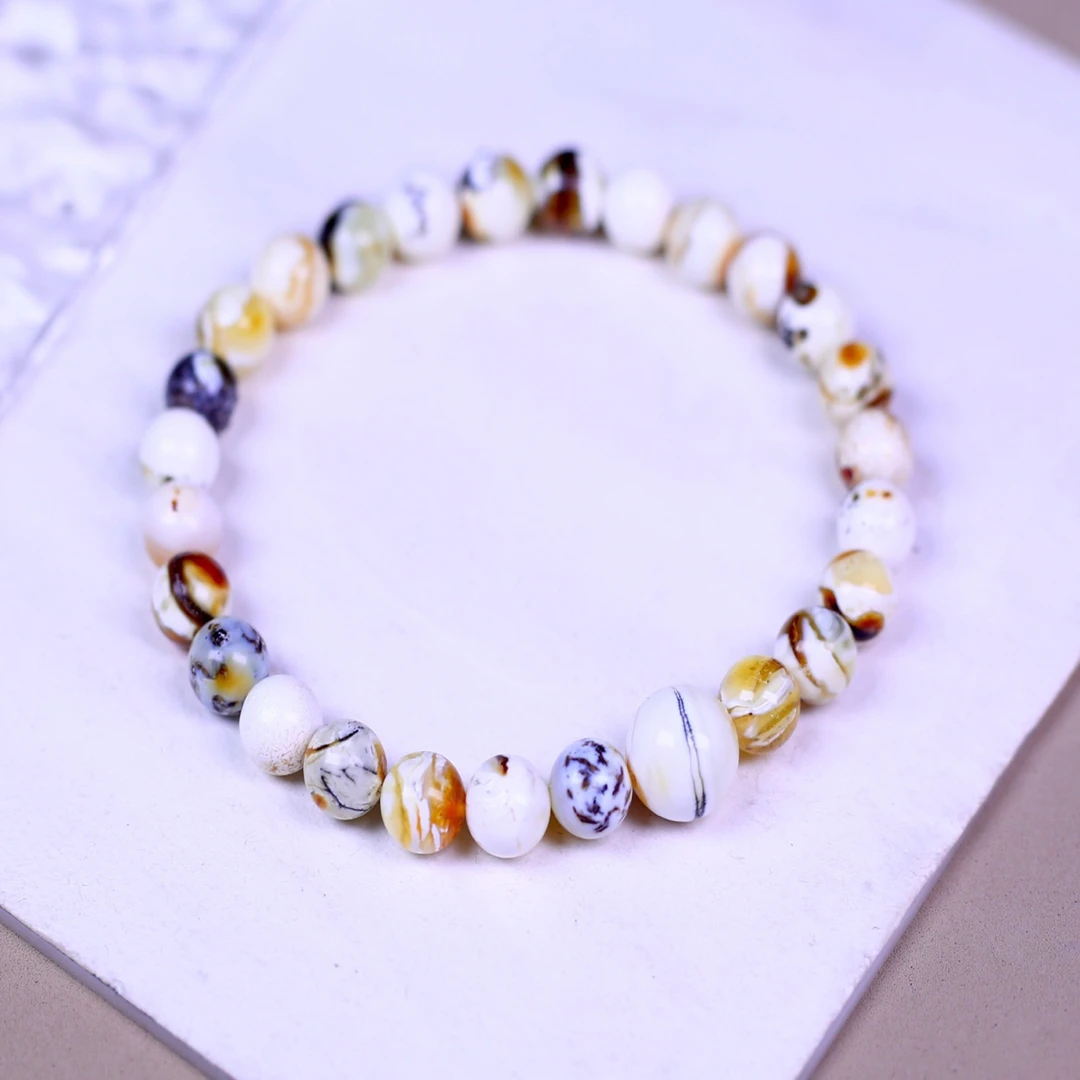 6+mm奥利奥多宝蜜蜡手串