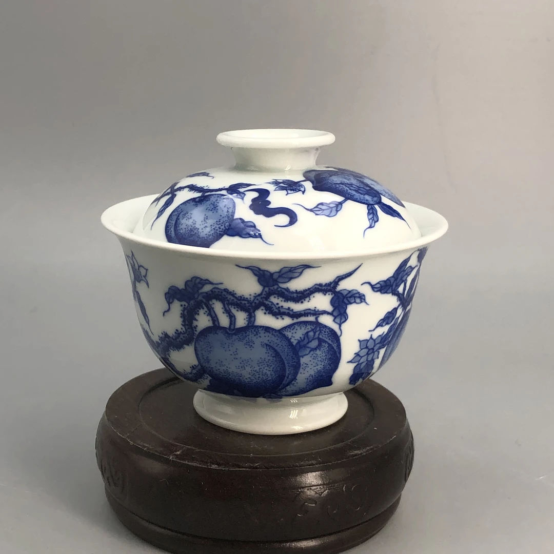 【景德】红丰窑 红丰雅玩系列 五桃盖碗 ch0252