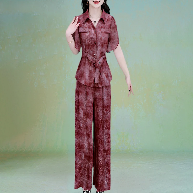 拉夏贝尔轻奢小众高级感穿搭职业套装女2025夏季贵夫人减龄喜婆婆