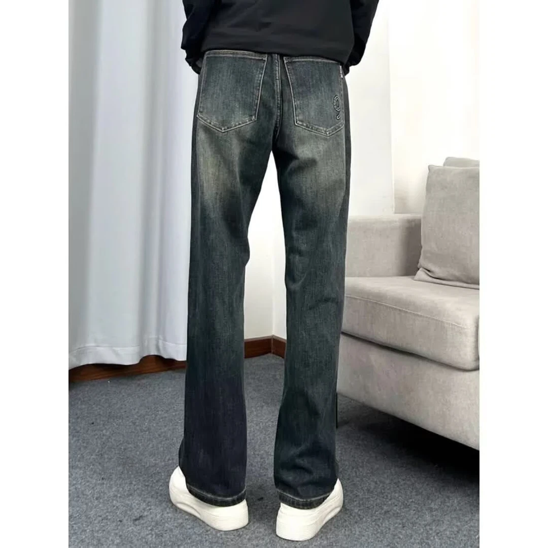 【奥莱折扣】大码男士牛仔裤百搭裤子复古男裤美式大码直筒牛仔裤