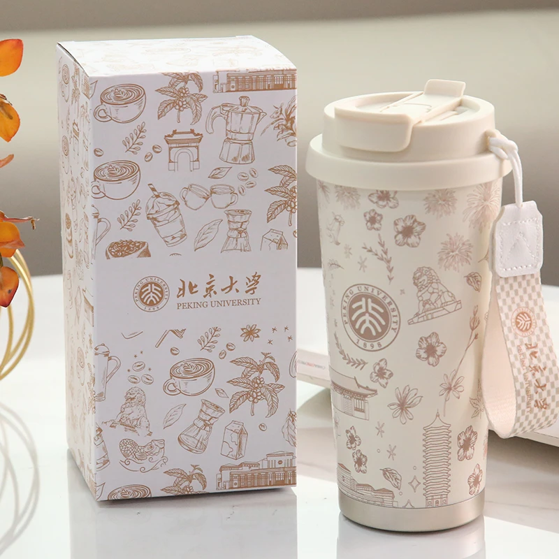 吸管+直饮一杯双饮316不锈钢车载保温杯手提随行咖啡杯学生便携