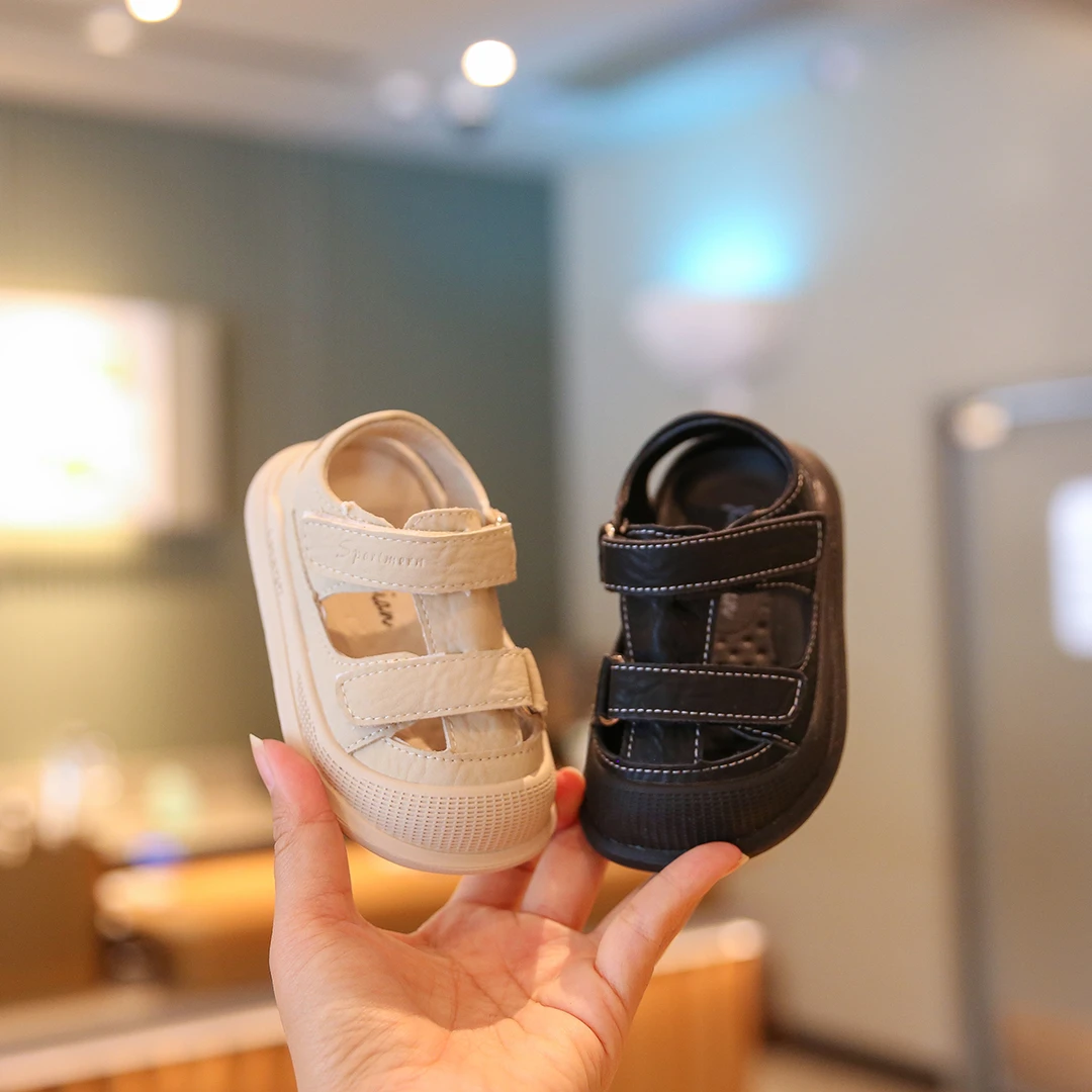 凉鞋男宝宝夏季新款包头防踢婴儿学步鞋1一3岁女宝鞋子小童沙滩鞋