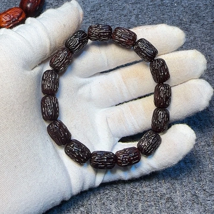 檀香紫檀（小叶紫檀）全陈化老料把件串