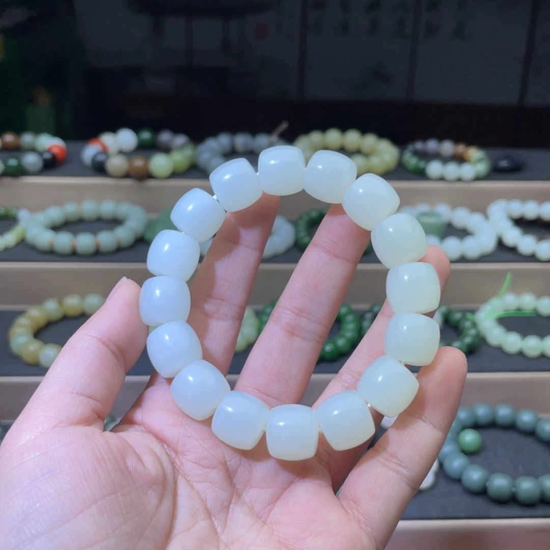 和田玉手链未镶嵌缓*