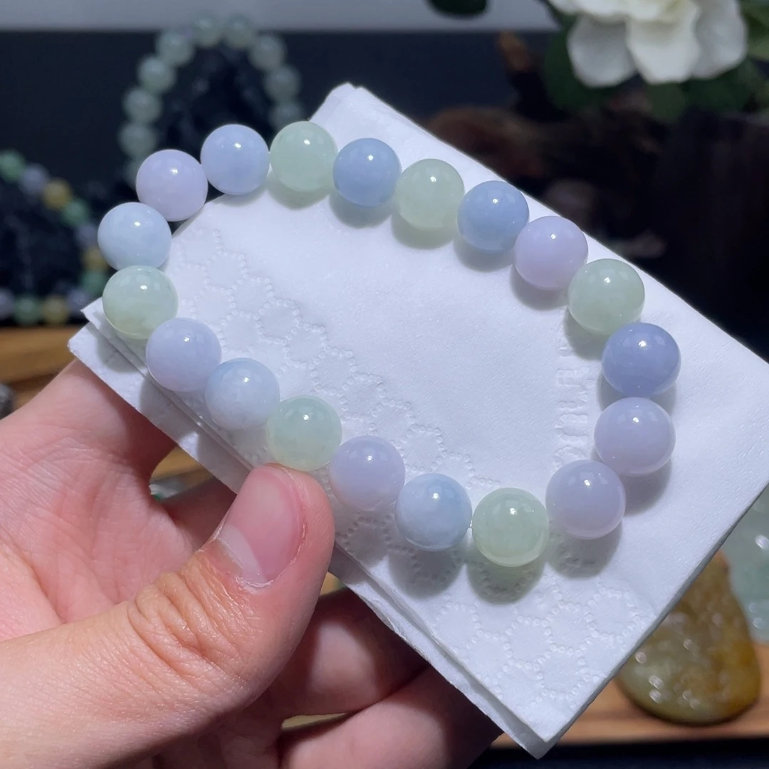 翡翠未镶嵌手链手串