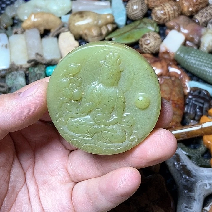 和田玉未镶嵌颈饰148