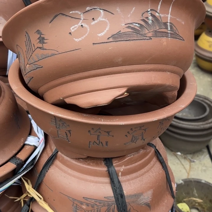 紫砂花盆100-5。  33-14。