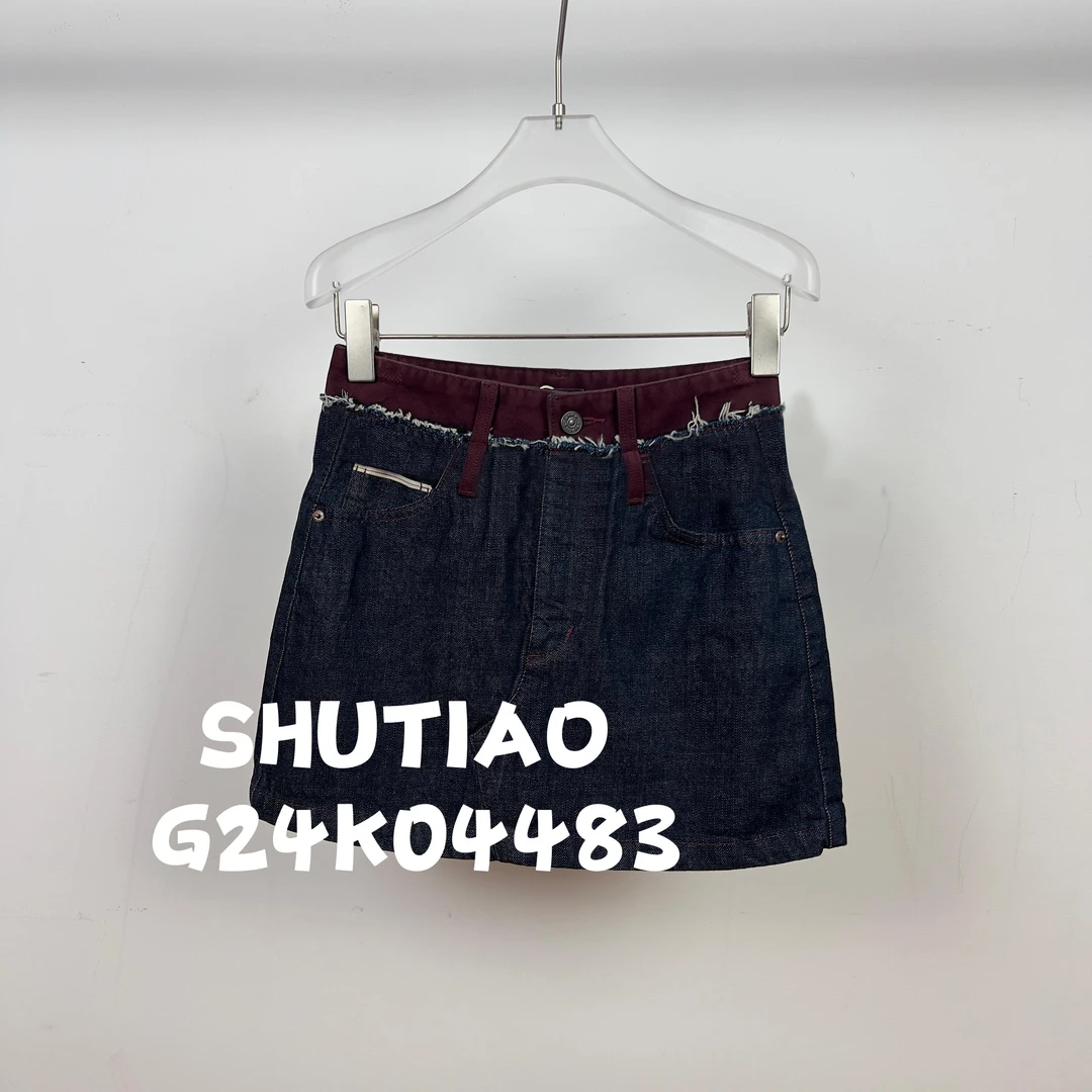 【SHUTIAO】2024秋冬：新款小众设计款短裙G24K04483