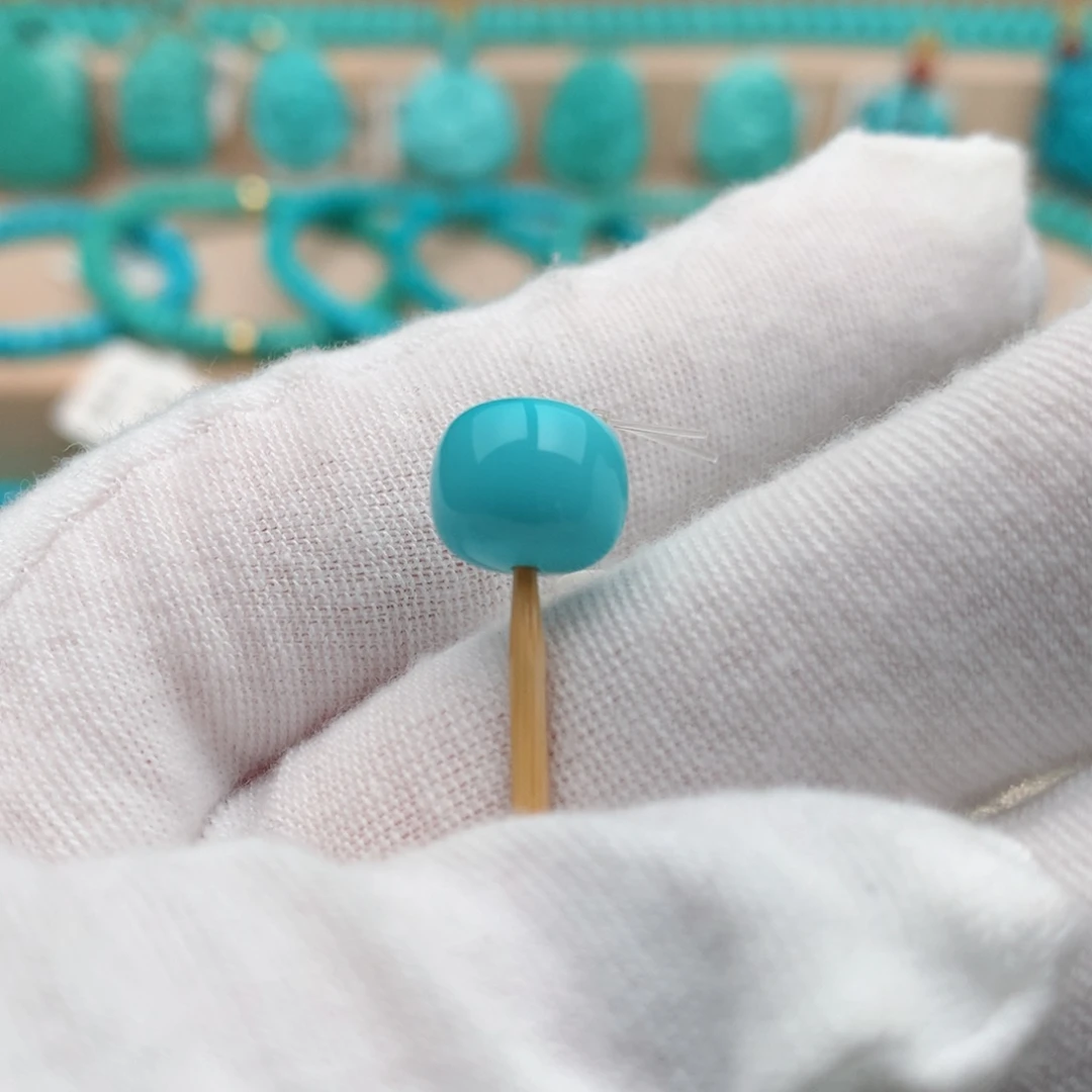 绿松石未镶嵌珠宝奇石9.7mm