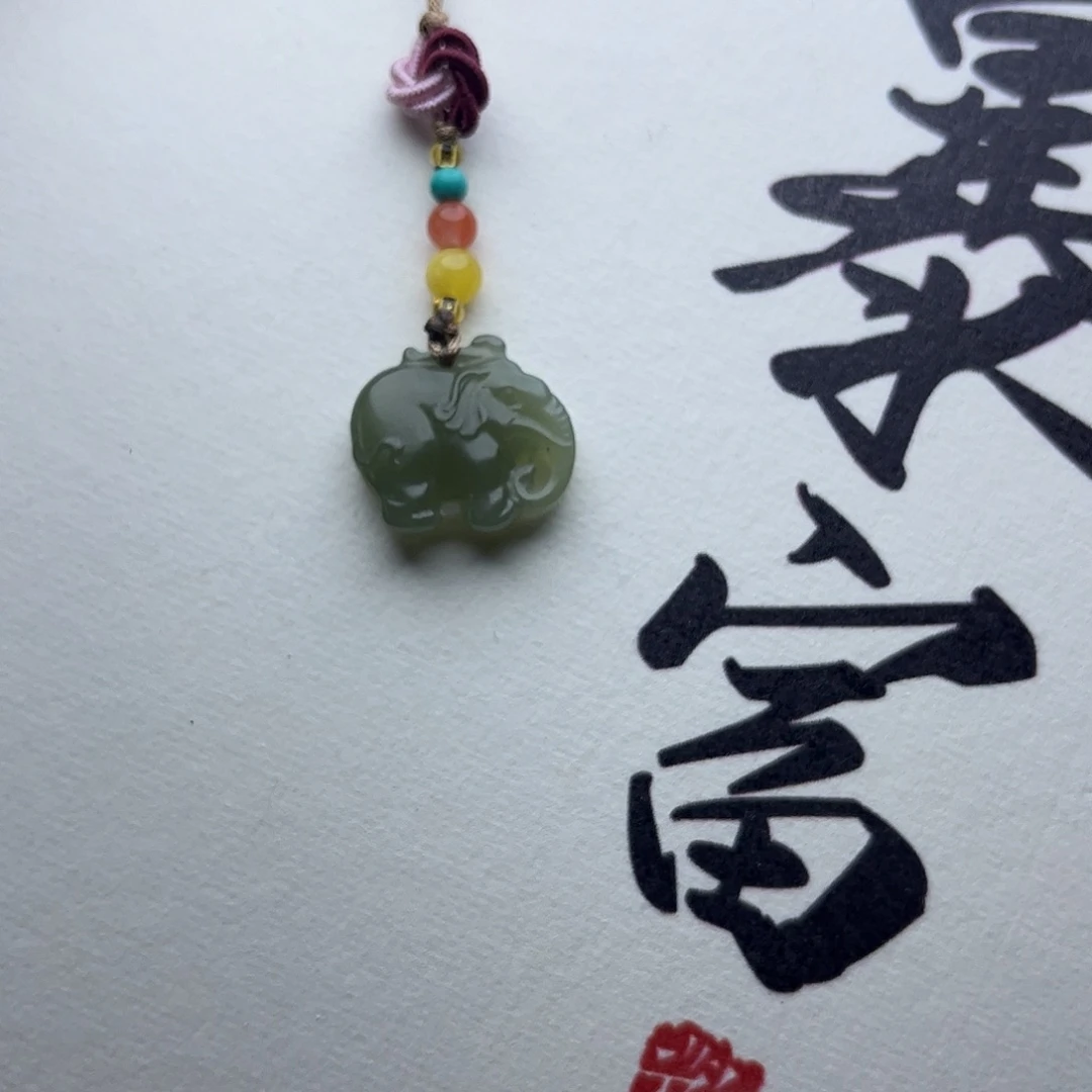 和田玉未镶嵌手机链