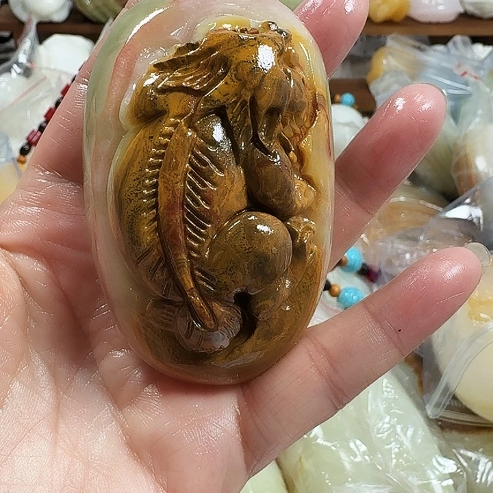 我***音砖雕石头手把件不退不换