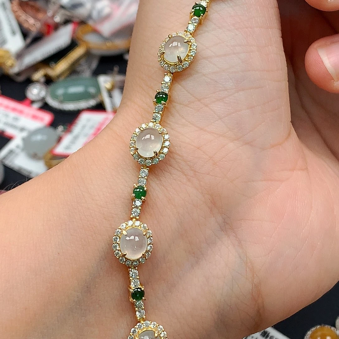 翡翠戒指银S925镶嵌