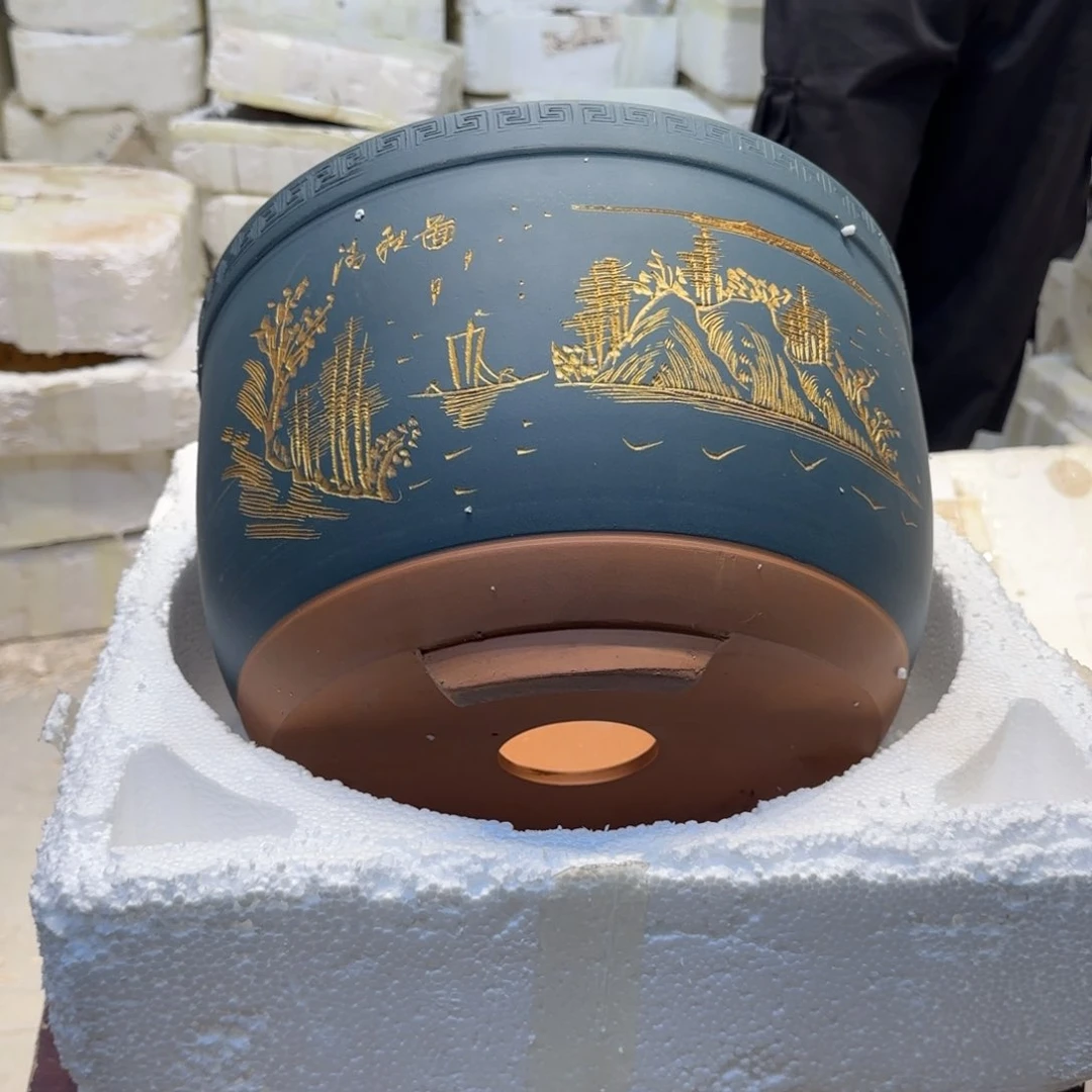 紫砂花盆口径25.15口径