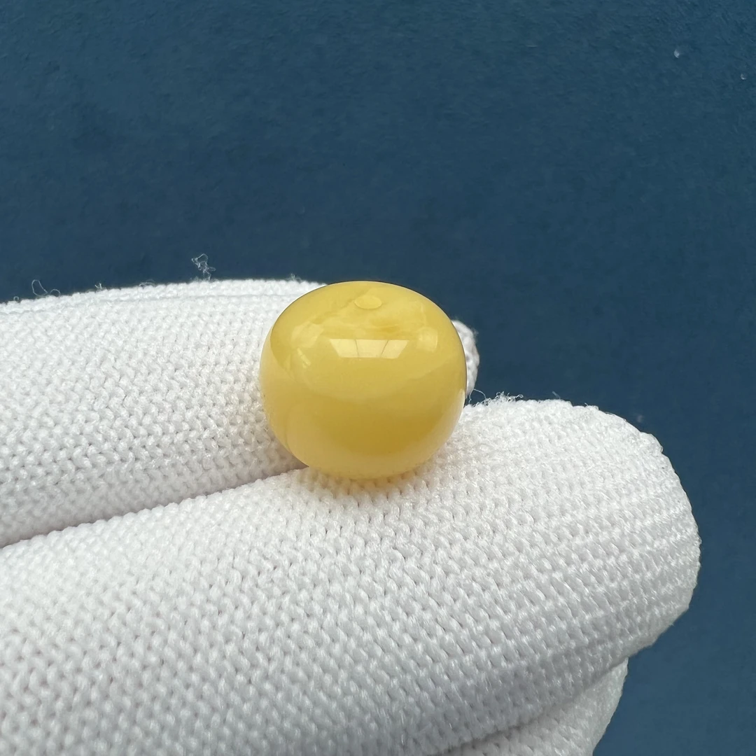 B9898天然原矿蜜蜡【微瑕】老型 12.6*10mm 支持复检 假一罚十