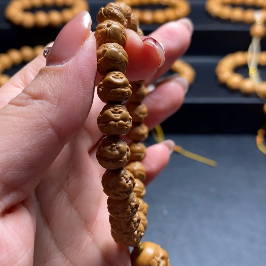 猴头核桃手串暴富财神0.8+9+