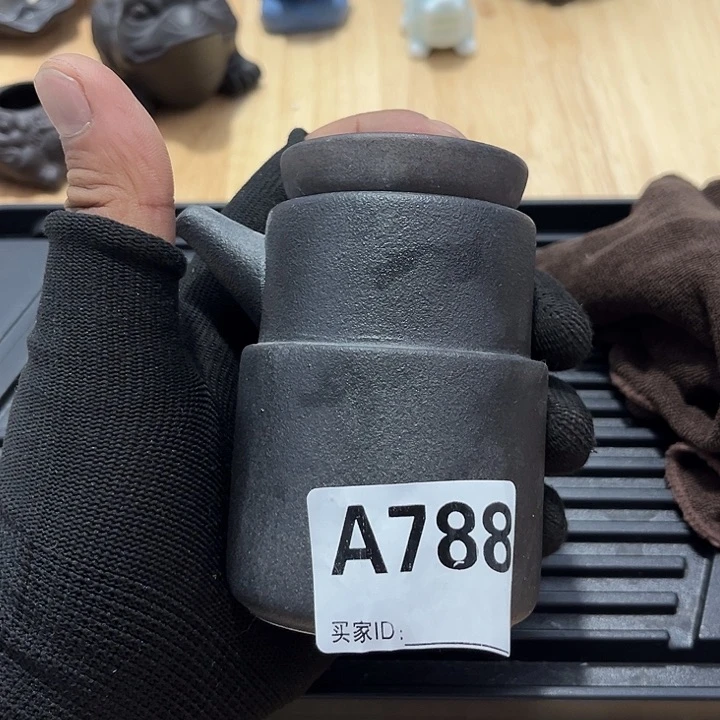 瓷片茶摆件工艺品摆件666