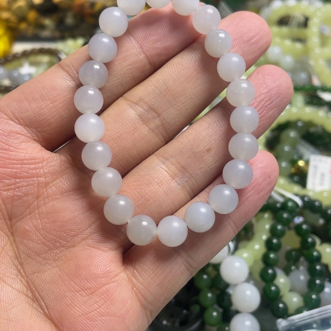 和田玉未镶嵌手链080