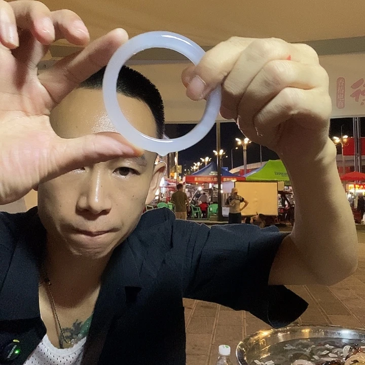 平***平玛瑙/玉髓未镶嵌手镯60圈口