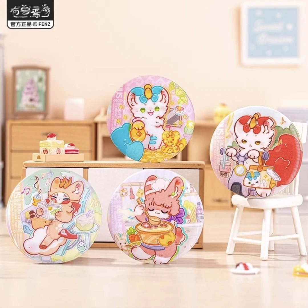 非人哉有兽焉神兽餐厅系列马口铁徽章吧唧盲盒（默认代拆）